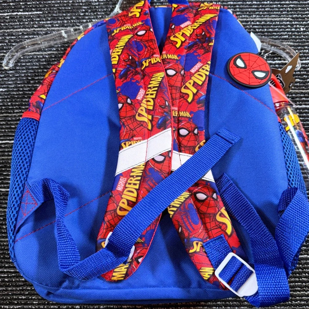 Marvel Spider-Man Backpack 5pc Set Kids NEW Backpack Lunch Headphones Bottle